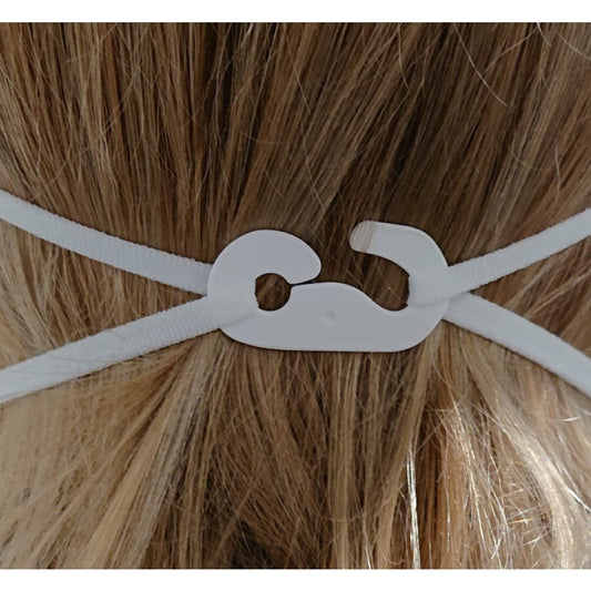 Masque respiratoire FFP2, blanc, 10 pièces. / Boîte sans valve, boucles d'oreilles | Boîte (10 pièces)