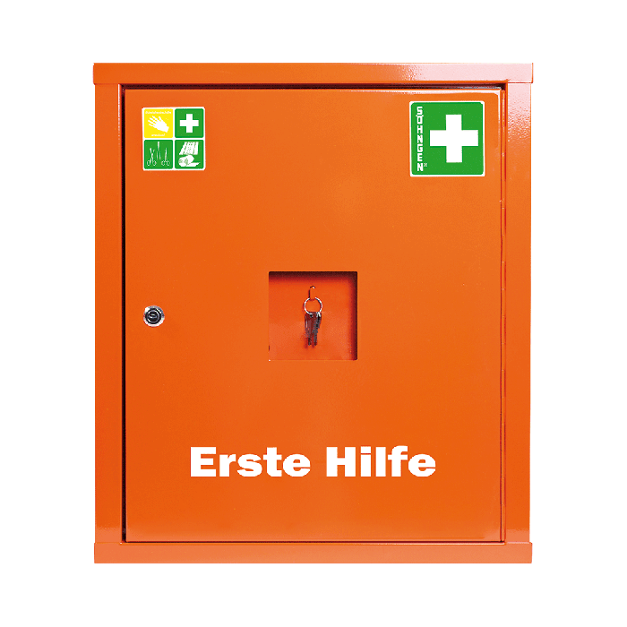 Armoire de premiers secours EUROSAFE, norme industrielle Plus, orange