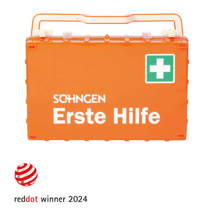 Trousse de premiers secours orange DYNAMIC-GLOW L Standard ERW DIN 13169
