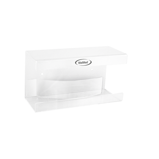 Support mural MaiMed pour boîte à gants avec ressort en acrylique - dimensions : 246x106x135mm - pack de 1 | Paquet (1 pièce)