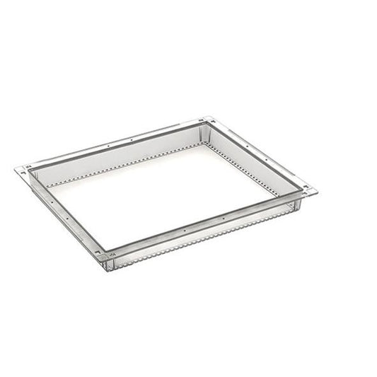 Das Novocal PC-Modul transparent teilbar (400 x 300 x 50 mm) mit gleichmäßig verteilten Löchern und mitgelieferten Auszugsstopps ist ideal für den Einsatz in einem Polycarbonat-Behälter oder mit einer teilbaren Aufbewahrungsbox.