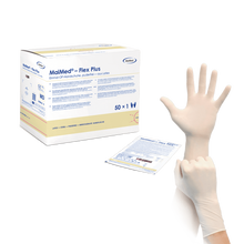 Gants chirurgicaux en latex stériles et non poudrés MaiMed-Flex Plus PF, 50 paires/boîte
