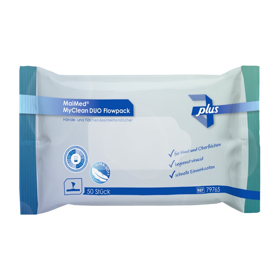 MaiMed MyClean DUO Flowpack 50 feuilles | Paquet (50 pièces)