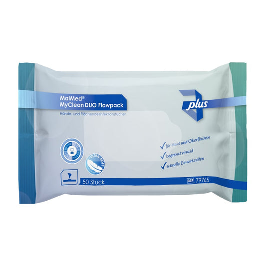 MaiMed MyClean DUO Flowpack 50 feuilles | Paquet (50 pièces)