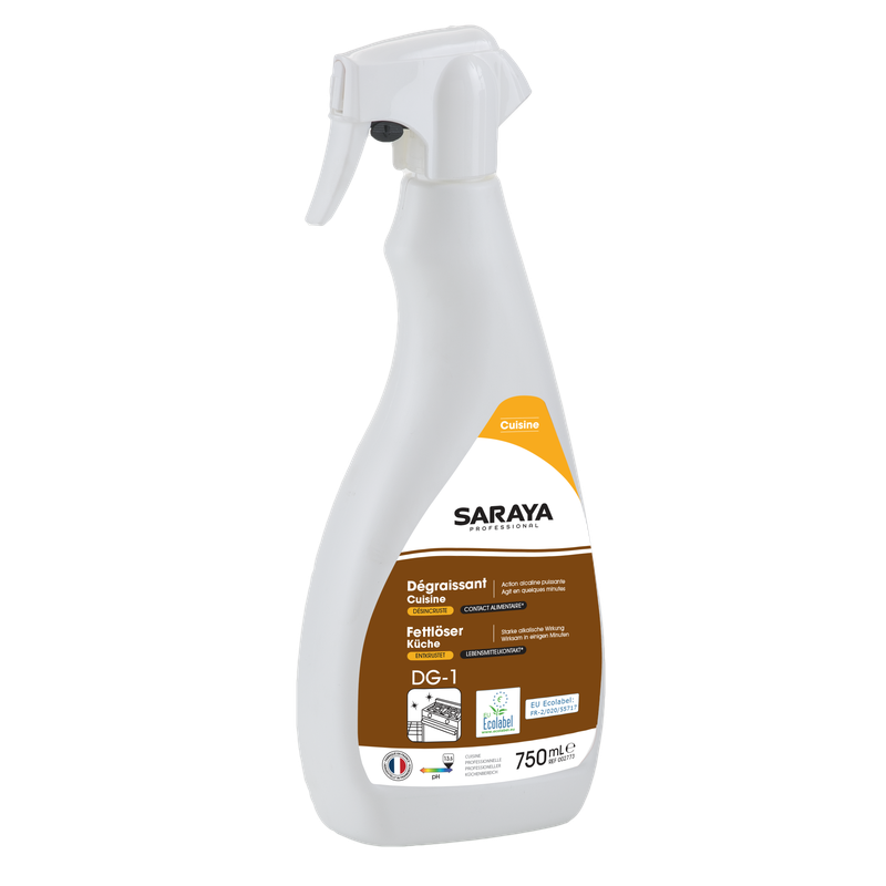 Saraya Küchenreiniger / Fettlöser Ecolabel | Sprühflasche (750 ml)