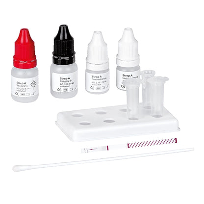 Test de cassette streptococcique le plus clair - 10 bandes de test | Pack (10 tests)