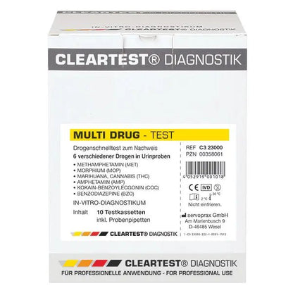 Méthamphétamine multidrogue Cleartest