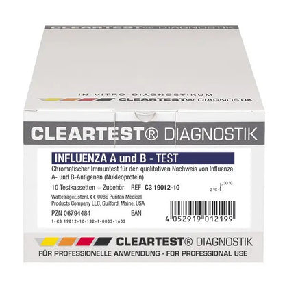 Cleartest Influenza Typ: A & B Pack: 5 Teste | Packung (5 Tests)