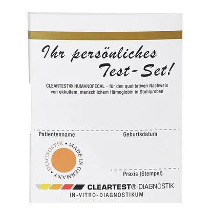 Cleartest Humanofecal, Pack: 50 Teste | Packung (50 Tests)