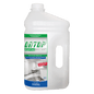 Eine 3-Liter-Flasche DR.SCHNELL ONTOP HOSPITAL BRILLIANT Hochleistungsbeschichtung für Böden, glänzend, von DR.SCHNELL GmbH & Co. KGaA; mit Henkel, Schraubverschluss und einem blau-grünen Etikett mit Produktangaben und Krankenhausflurbild.