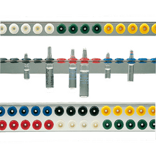 Rail à ampoules Varioflex en aluminium, à une rangée, pour 48 ampoules