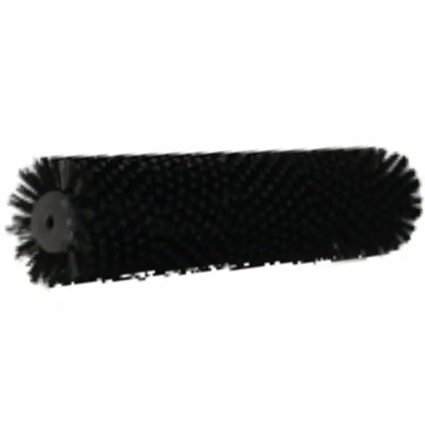 Die Arcora Aniko 350 Duo Brush Ersatzbürste Extra Hart, Schwarz (1 Stück) von Arcora International GmbH ist ein schwarzer zylindrischer Ersatzbürstenkopf mit extra harten Borsten und einem zentralen Befestigungsloch auf weißem Grund.