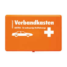 Trousse de premiers secours « Austria » orange pour véhicules à plusieurs voies