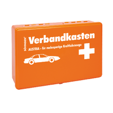 Trousse de premiers secours « Austria » orange pour véhicules à plusieurs voies