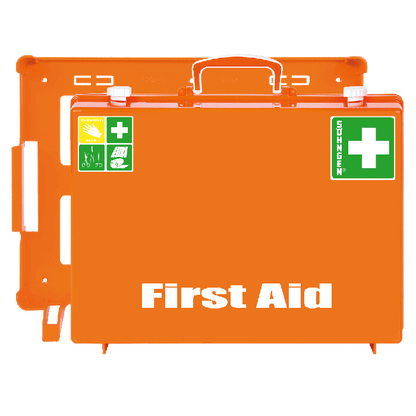 Erste Hilfe-Koffer MT-CD leer orange Druck First Aid