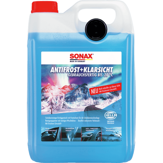 SONAX Anti-gel + Visibilité claire jusqu'à -20 °C, parfum d'agrumes