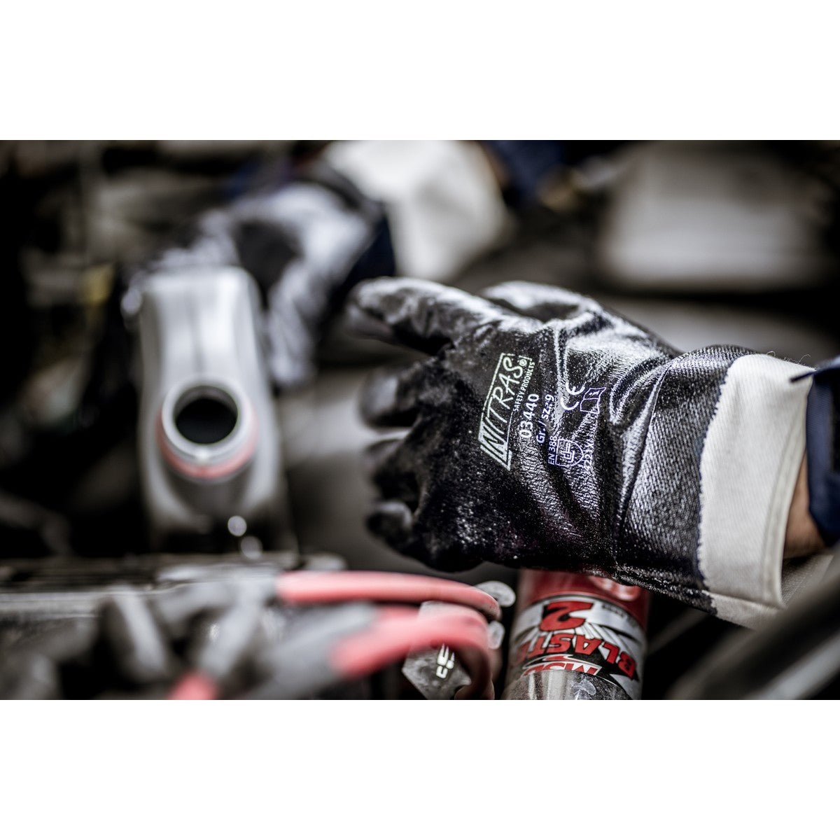 Gants en nitrile NITRAS, bleus
