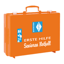 Trousse de premiers secours pour seniors « Urgence MT-CD » orange, remplie