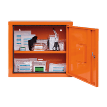 Verbandschrank JUNIORSAFE orange mit Füllung nach ÖNORM Z 1020 1