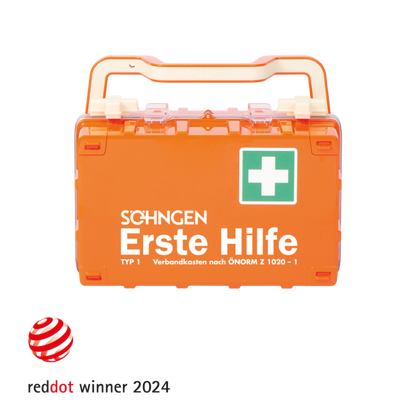 Erste-Hilfe-Koffer orange DYNAMIC-GLOW S ÖNORM Z 1020-1