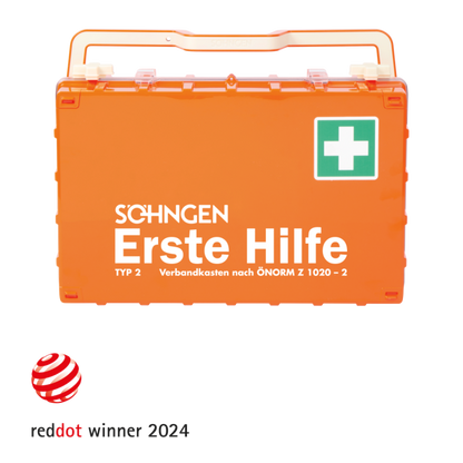 Erste-Hilfe-Koffer orange DYNAMIC-GLOW L ÖNORM Z 1020-2