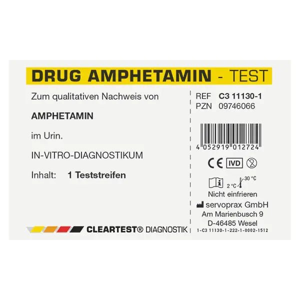 Test de drogue le plus clair Test individuel de benzodiazépines | Pièce (1 essai)