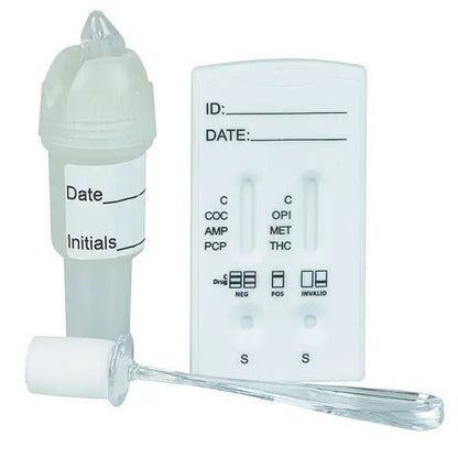 Test salivaire Cleartest AMP50/MET50/OPI40/COC20/THC25/BZO20 Pack : 5 tests | Pack (5 essais)
