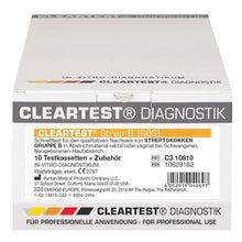Cleartest Strep-B (GBS) Streptokokken B-Test, Pack: 10 Teste | Packung (10 Tests)