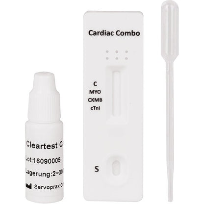 Cleartest Cardio Myglobin/CK-MB/Trop I Pack: 10 Teste | Packung (10 Tests)