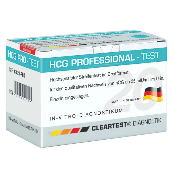 Cleartest HCG-Professional Schwangerschaftstest, Pack: 20 Teste | Packung (20 Tests)