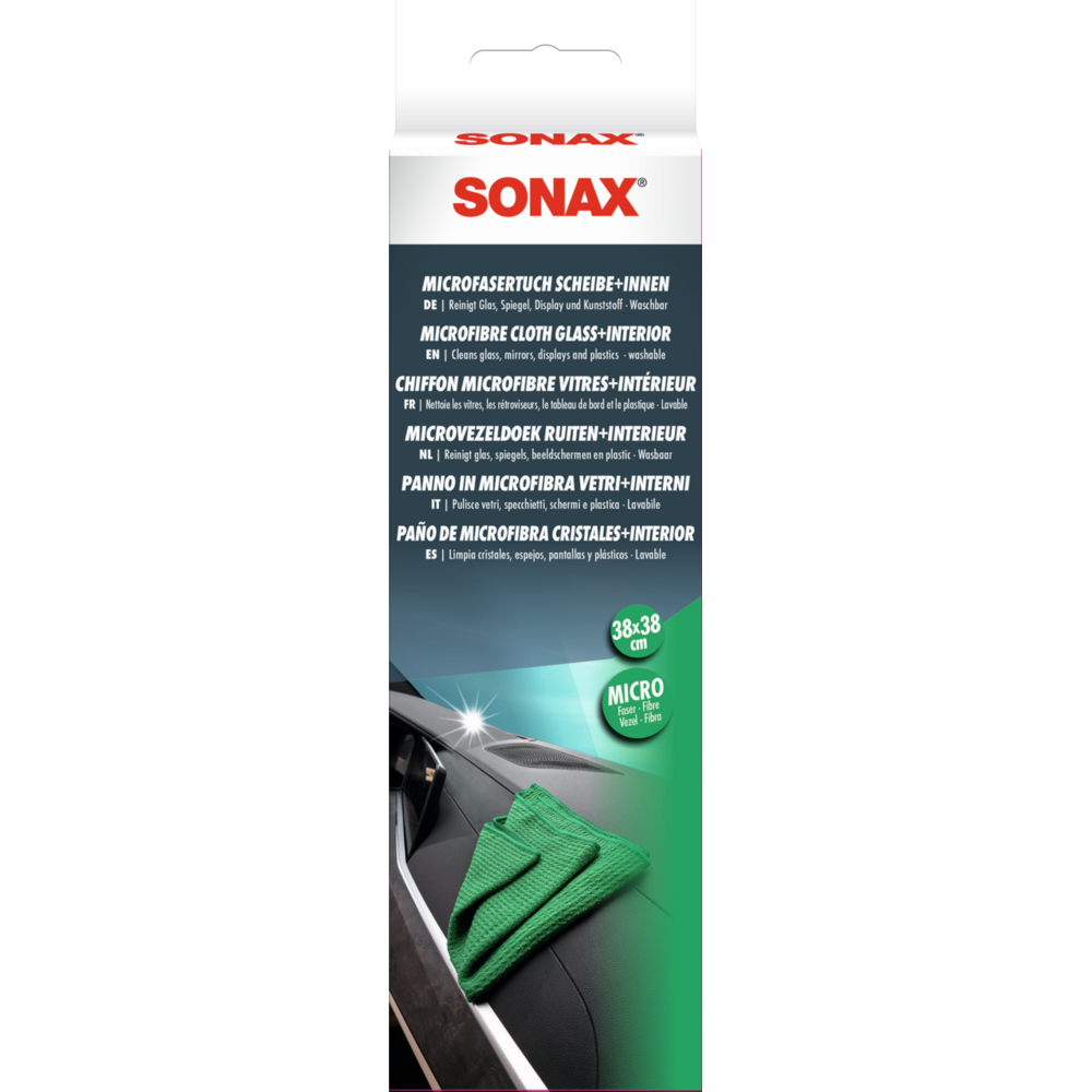 SONAX MicrofaserTuch Scheibe+Innen
