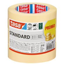 Ruban de masquage tesa Standard, 50 m x 19 mm + 50 m x 30 mm