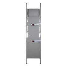 Brancard K, pliable en deux, en tissu synthétique, avec 4 roulettes