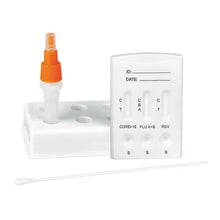 Pack Cleartest SARS-CoV-2/Influenza A+B/RSV : 10 tests, avec accessoires d'écouvillon nasopharyngé | Pack (10 tests)