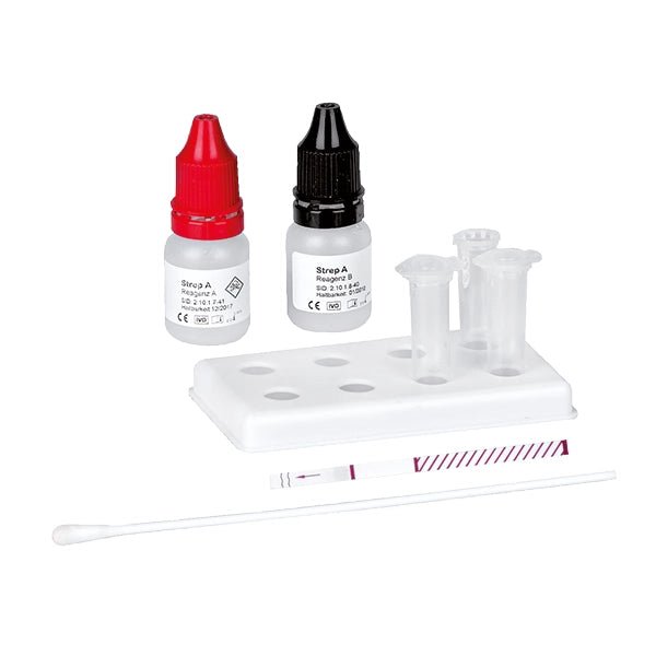 Cleartest Strep-A Eco Pack: 25 Teststreifen, inkl, Zubehör (ohne Kontrolllösung | Packung (25 Tests)