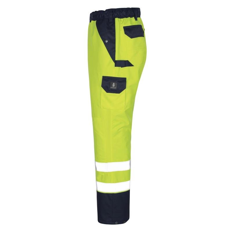 MASCOT® Linz Überziehhose, hi-vis gelb/marine