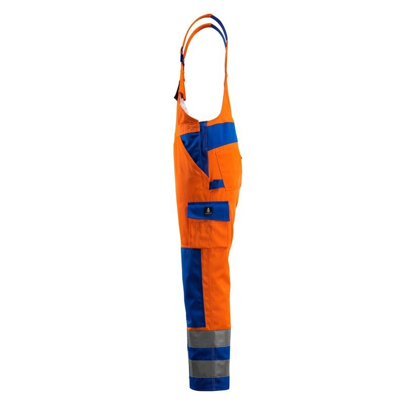 MASCOT® Barras salopette, orange haute visibilité/bleu grain