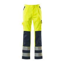 Pantalon MASCOT® Olinda, jaune/bleu marine haute visibilité