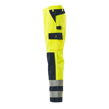 Pantalon MASCOT® Olinda, jaune/bleu marine haute visibilité