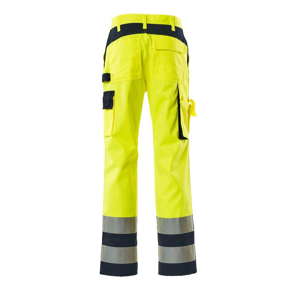 Pantalon MASCOT® Olinda, jaune/bleu marine haute visibilité