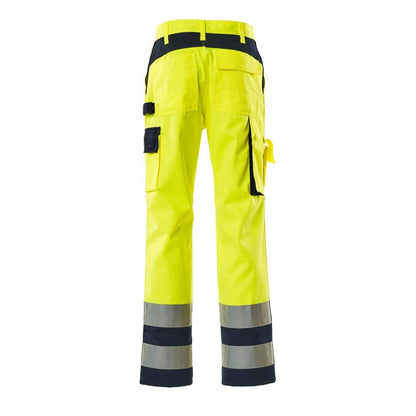 Pantalon MASCOT® Olinda, jaune/bleu marine haute visibilité