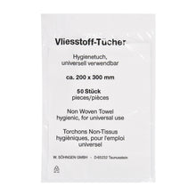 Lingettes en non-tissé 200 x 300 mm, lot de 50 pièces