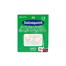 Salvequick-Wundreinigungstücher Box à 20 Stück Karton à 20 Stück