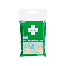 Cederroth Soft Foam Bandage Blue 40 cm Abschnitte, 6 cm breit, Refill 666150