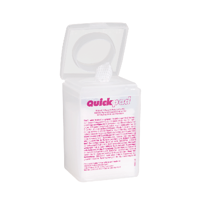 Quickpad-Alkoholtupferspender à 150 Tupfer mit Halterung