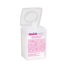 Distributeur de tampons imbibés d'alcool Quickpad, 150 tampons, avec support