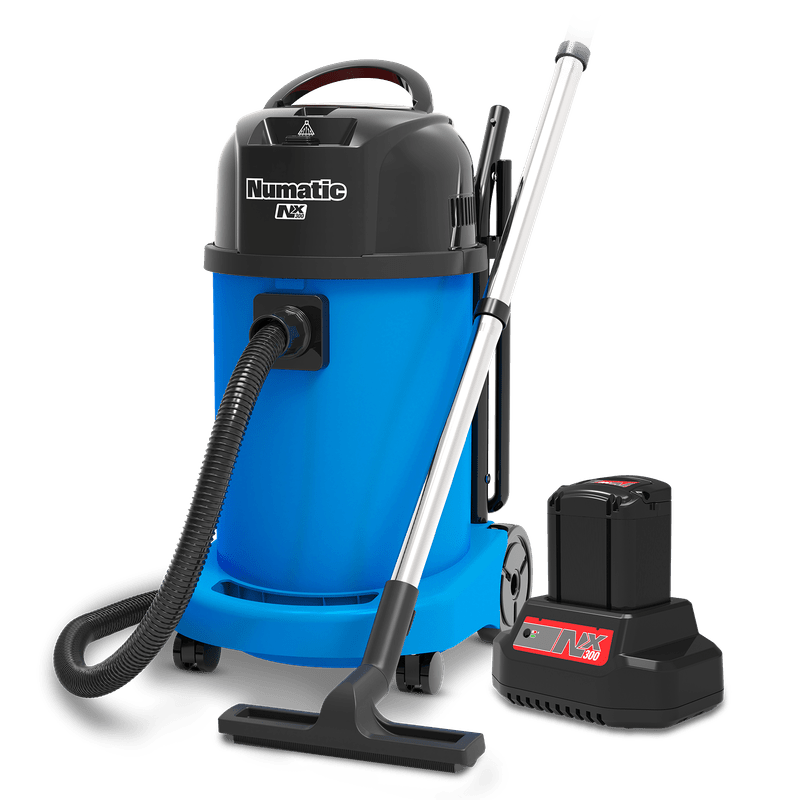 Numatic battery-powered wet and dry vacuum cleaner WBV470NX/1, blue, accessory set A11/85 | Paquet (1 pièce)