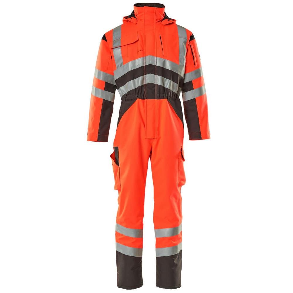 MASCOT® Safara combinaison hiver, rouge haute visibilité/anthracite foncé