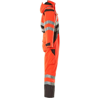 MASCOT® Safara combinaison hiver, rouge haute visibilité/anthracite foncé