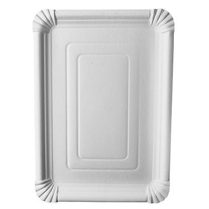 L'assiette PAPSTAR rectangulaire 24x33 cm, en carton "pure", blanche (125 pièces) de PAPSTAR GmbH est une assiette en carton jetable rectangulaire respectueuse de l'environnement avec un bord surélevé - conçue de manière durable pour le foyer moderne.